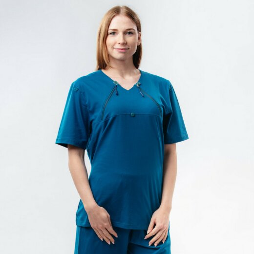 Damen T-Shirt Brustöffnung
