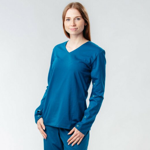 Damen Langarmshirt Armöffnung