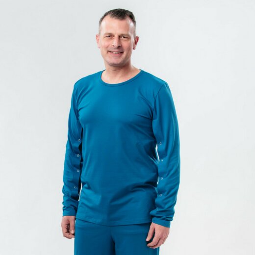 Herren Langarmshirt Armöffnung