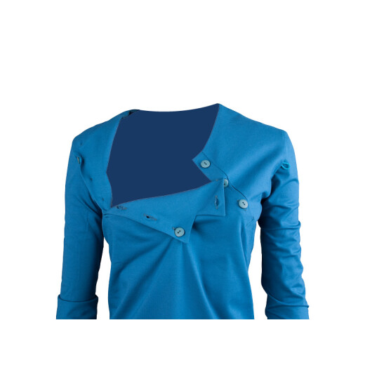 Chemo-Shirt Unisex Post-Operatorio: Maglia Apertura Spalla Con Bottoni Laterali, Tessuto Morbido Per Chemioterapia (M, L, XL, XXL)