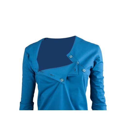 Chemo-Shirt Unisex Post-Operatorio: Maglia Apertura Spalla Con Bottoni Laterali, Tessuto Morbido Per Chemioterapia (M, L, XL, XXL)